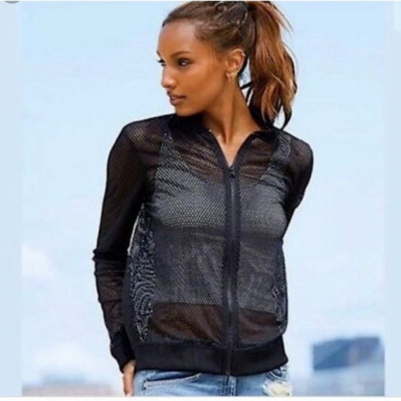 💖 Victoria Sport Mesh Bomber Jacket - Picture 1 of 4